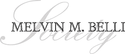 Logo Recognizing Behm and Behm's affiliation with Melvin-Belli Society